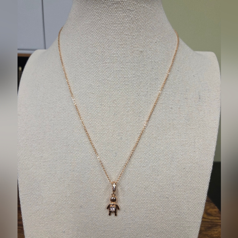 🆕️18k Gold Plated Boy Pendant Necklace